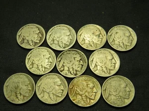 1916 S 1920 S 1925 1927 P D 1928 D S 1929 D S 1930 S 1934 Buffalo Nickels - Picture 1 of 14