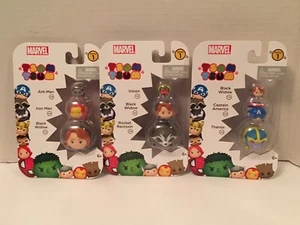 New 3 Marvel Tsum Tsum Packs By Jakks Pacific Series 1 - Inc all 3 Black Widow - Bild 1 von 10