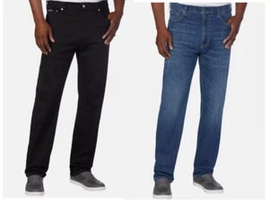 Calvin Klein Men’s Slim Straight Jeans Stretch Fabric Blue Black 40x30 40x32 - Picture 1 of 16