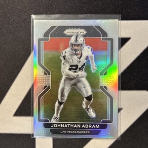 2021 Panini Prizm Football NFL 182 Johnathan Abram Silver Holo Refractor Raiders