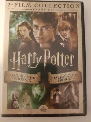 Harry Potter Order of Phoenix and Half-Blood Prince [New DVD 2018] Years 5 & 6  - Image 1 of 2