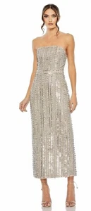 NWT $798 Mac Duggal 93831 beaded party wedding dress size 6 - Picture 1 of 11