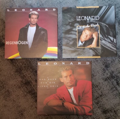 SB14: 4 Leonard 7" Singles Schlager Jukebox Party Sammlung VG+ VG+ SELTEN!!! - Bild 1 von 2