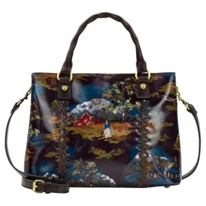 Borsa a tracolla Patricia Nash Dorothy convertibile in pelle invecchiata cioccolato $249 - Foto 1 di 9