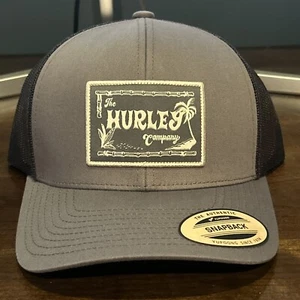 Hurley Gray Trucker Snapback Pipeline Tracker Patch MSRP $30 - Picture 1 of 7