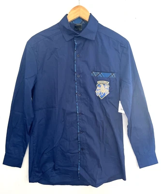Camisa UNIVERSAL Mundo Mágico Harry Potter Garra de Venza Abotonada Azul XS NUEVA CON ETIQUETAS $70 Foto 1 de 4