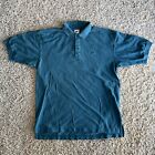 Vintage Nike Poloshirt Größe Large Herren kurzärmlig blaugrün Golf Tennis 1990er Jahre