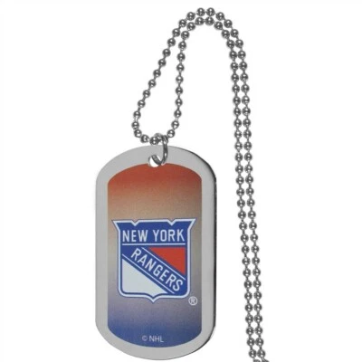 Colar New York Rangers Dog Tag NHL Fan Neck bola corrente hóquei esportes fã time - Imagem 1 de 4