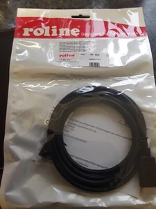ROLINE 2m Mini DisplayPort To HDMI Cable Male to Male Monitor Converter Lead DP - Picture 1 of 4