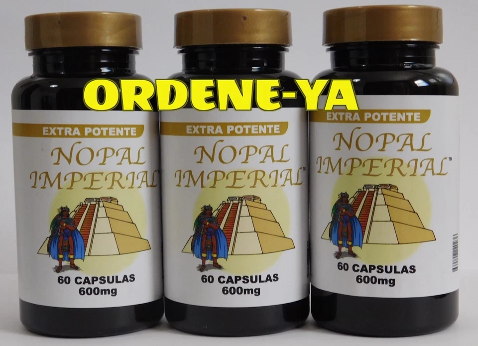 NOPAL IMPERIAL 600 mg 180 CAP 100% ORIGINAL Foto 1 de 4