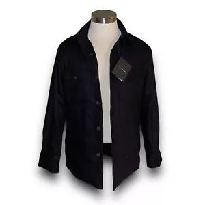 Chaqueta J HILLBURN NUEVA CON ETIQUETAS Lana Cachemira Forrada de Vellón Negra Talla 40R - Imagen 1 de 9