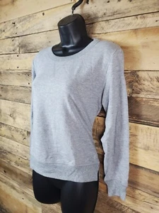 Nautica Sweatshirt Women Size Medium 10/12 Gray Pullover Chest 36" Length 20" - Picture 1 of 9