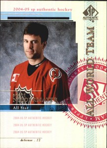 2004-05 SP Authentic Hockey #123 Scott Niedermayer All World Star Team