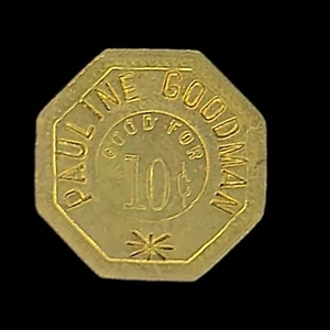 Ficha/moneda comercial Pauline Goodman Maverick de 10¢ - Imagen 1 de 2