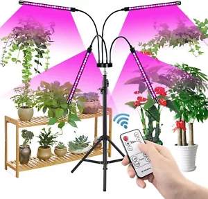 remote control 4 Heads LED Grow Light Plant Growing Lamp Light for Indoor Plants - Picture 1 of 15