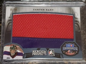 2015-16 Heroes & Prospects CARTER HART PLATINUM Top Prospects Jersey! 8/10 WOW! - Picture 1 of 2