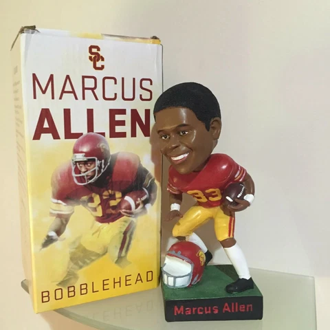 Marcus Allen Bobblehead - USC Trojans football - Raiders, Chiefs - Heisman *NEW* Cover