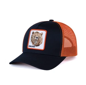 Chicago Bears Blue & Orange Adjustable Snapback Trucker Baseball Cap Hat - Picture 1 of 2