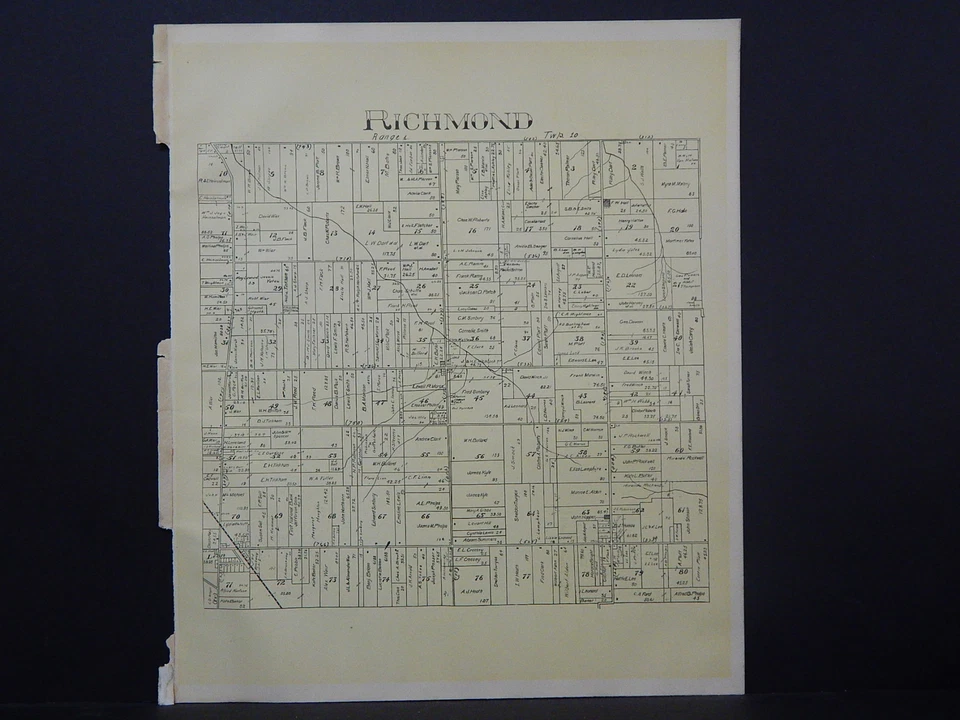 Ohio, Ashtabula County Map, 1905 Township of Richmond Y15#76 - Image 1 of 1