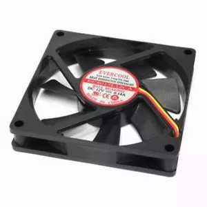 Ventilador de bolas de baja velocidad EverCool EC8015L12CA 80 mm x 80 mm x 15 mm, 3 pines - Imagen 1 de 1