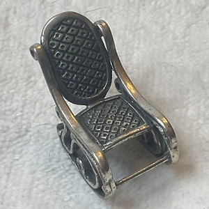 Rocking Chair Miniature Doll House Sterling Silver - Picture 1 of 6