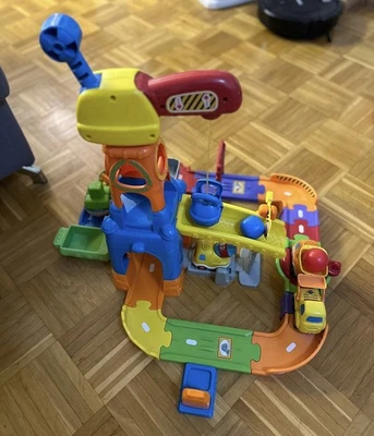 VTech Tut Tut Baby Flitzer Baustelle mit 4 Autos und Anhänger - Bild 1 von 4