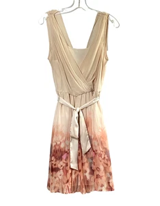 Vestido LC Conrad Floral de Gasa para Mujer Talla 10 Multicolor Forrado Satén Corbata Defectos - Imagen 1 de 22