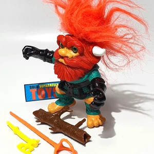 Vtg Battle Trolls TROLLAF FIGURE A 100% COMPLETE original 1992 Hasbro - Picture 1 of 10