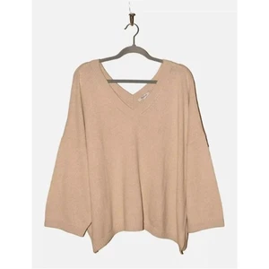 Suéter Pullover MADEWELL NUEVO $80 Doble-V en Brezo Fawn 3X - Imagen 1 de 3