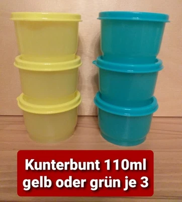 3 x KUNTERBUNT je 110ml gelb oder grün Tupperware Neuware Originalverpackt - Bild 1 von 3