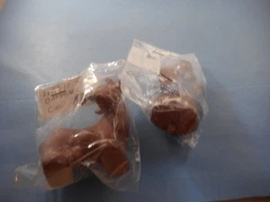 VINTAGE DANMARK MB MINIATURE COW AND LADY FIGURES - Picture 1 of 5