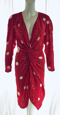 Vestido envolvente vintage con estampado de rayón de Bruce Oldfield de los años 90 Foto 1 de 4