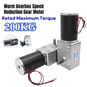 Electric Gear Motor Controller 12/24VHigh Torque Worm Gear Speed Reducer Gearbox - Picture 1 of 20