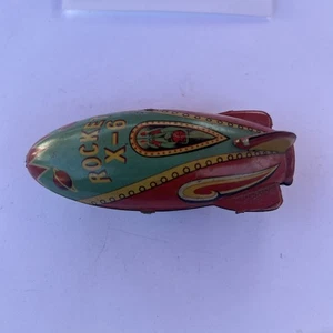 Original MASUDAYA Rocket X-6 Space Japan 1952 tin toy  - Picture 1 of 18