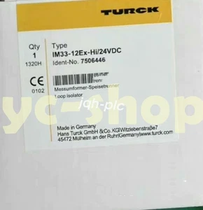Nueva barrera de seguridad TURCK IM33-12EX-HI/24VDC envío rápido a través de - Imagen 1 de 3