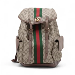Mochila Gucci GG Supreme Ophidia PVC Beige 598140 - Imagen 1 de 19