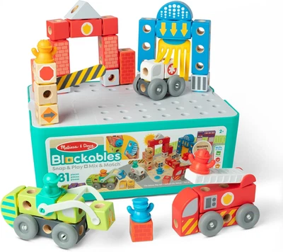 Bloque de construcción Melissa & Doug Blockables Deluxe City Snap and Play Mix and Match Foto 1 de 4