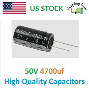 10pcs 50v 4700uf 4700mfd 105c aluminum electrolytic capacitor 18×35mm - Picture 1 of 1
