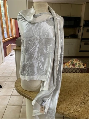 Giorgio Armani коллекции шелк / атласная шаль новый с Ярлыками розничной 599 70 x 27 - Изображение 1 из 4