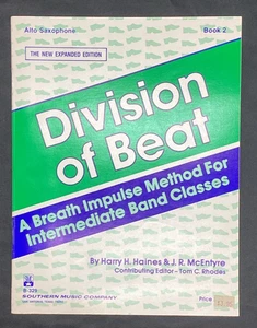 Division of Beat, Intermediate Band, Alto Sax, Haines McEntyre 1982, Free Ship - Picture 1 of 19