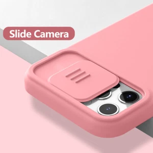 Do iPhone 16 15 14 13 12 11 Pro Max XS Slide Lens Protector Silikonowe etui Cover - Zdjęcie 1 z 18