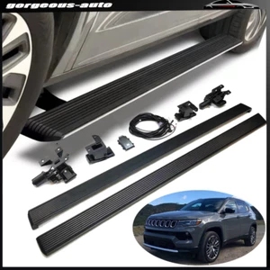 Deployable Electric Running Board Side Step Bars Fits for 2017-23 Jeep Compass - Picture 1 of 14