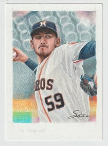 Joe Musgrove - Houston Astros - 2017 Topps Gallery Baseball Original Artwork - Picture 1 of 3