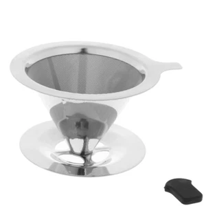 Reusable Coffee Filter Holder Pour Over Coffees Dripper Mesh Tea Filter Ba.b$ - Picture 1 of 12