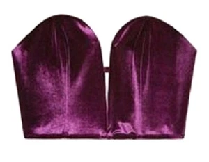 Nuevo con etiquetas Victorias Secret Dream Angels Terciopelo Mini Bustier Corsé Borgoña Vino L - Imagen 1 de 4