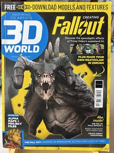 2024 3D WORLD Magazine Issue 315 CREATING FALLOUT Deathclaw In ZBrush FALL GUY - Picture 1 of 3