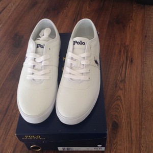 ralph lauren off white trainers
