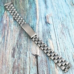 Hadley Roma 10 mm - 14 mm Stainless Steel Presidential Watch Band LB5202W