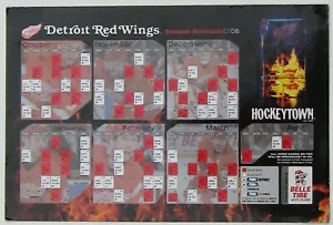 2007-08 Detroit Red Wings NHL HOCKEY GRAN HORARIO MAGNÉTICO - Imagen 1 de 1