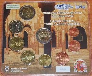 manueduc ESPAÑA 2010 BLISTER OFICIAL FNMT WORLD MONEY Sólo 2.000 BERLÍN - Foto 1 di 1